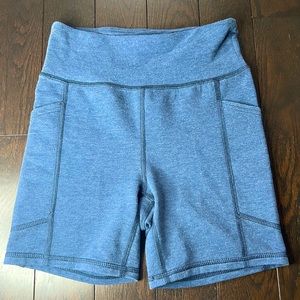 American Eagle Blue Bike Shorts